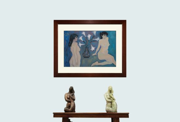 Khỏa thân với hoa loa kèn - Đoàn Hồng