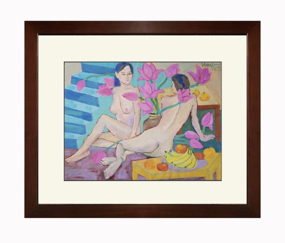 Nude with lotus - Đoàn Hồng