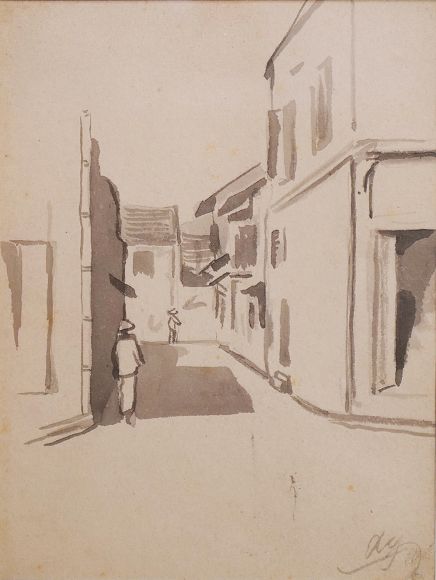 Quick sketch of Hanoi street - Le Van Xuong