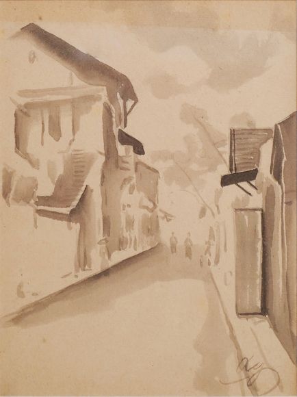 Quick sketch of Hanoi street - Le Van Xuong