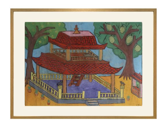 Sketch of the One-Legged Pagoda - Nguyễn Sĩ Thiết 