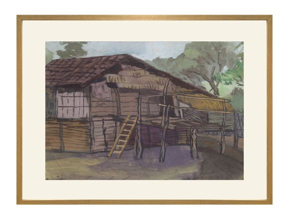 Stilt house landscape - Nguyễn Sĩ Thiết 