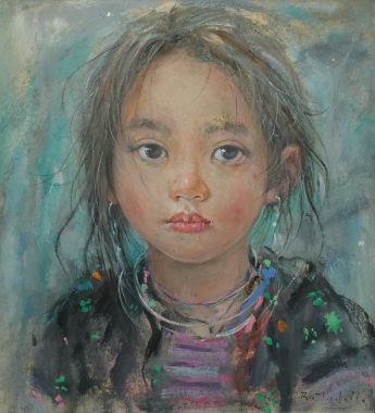 Chân dung bé gái - Bùi Văn Tuất