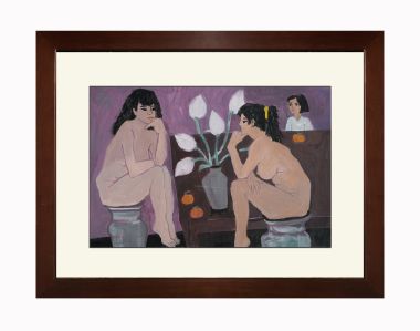 Khỏa thân với hoa loa kèn - Đoàn Hồng