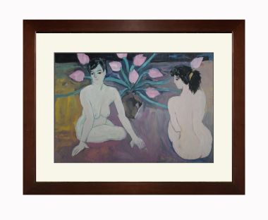 Khỏa thân với hoa loa kèn - Đoàn Hồng