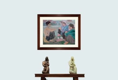 Khỏa thân với hoa loa kèn - Đoàn Hồng