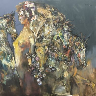 Thiếu nữ và ngựa - Hứa Thanh Bình