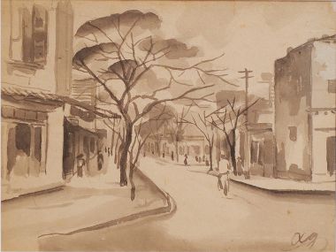 Ký họa phố Hà Nội - Lê Văn Xương