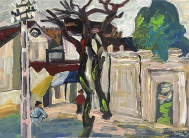 Hanoi street corner in winter - Tô Ngọc Thành