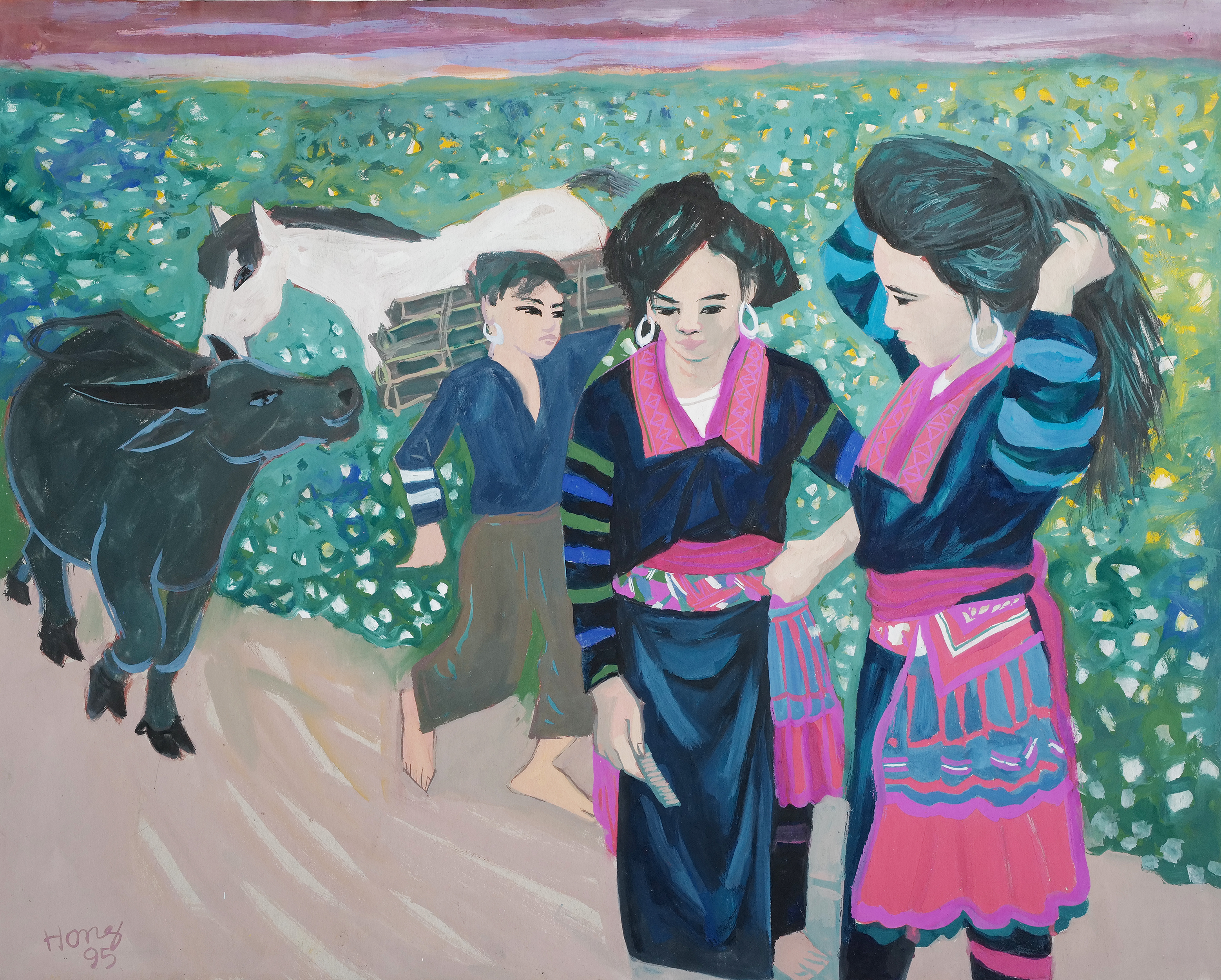Búi tóc - Đoàn Hồng