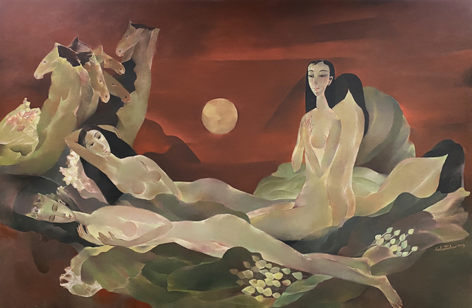 Hoàng hôn trên biển - Hồ Hữu Thủ