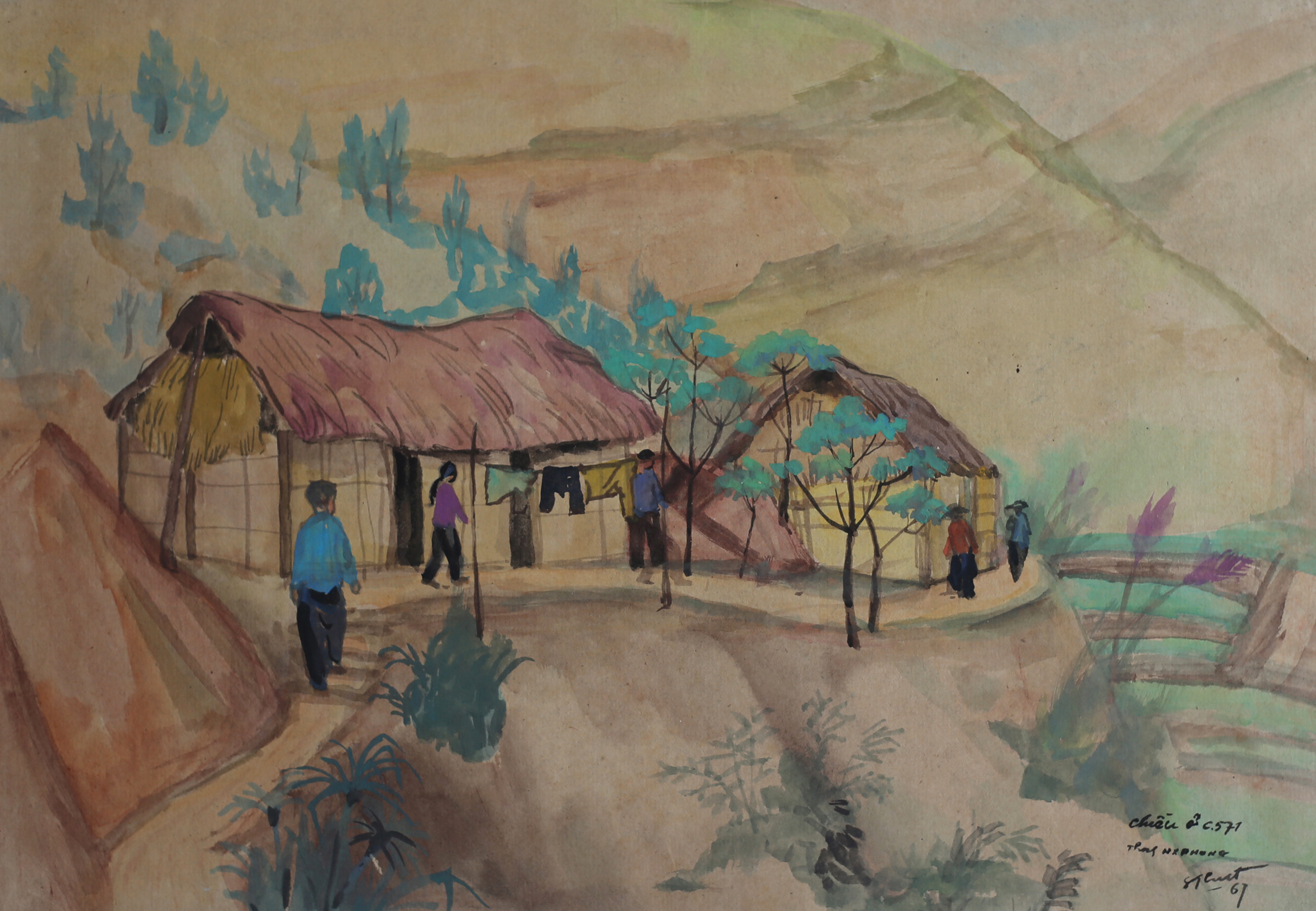 Afternoon scene at C.571 youth volunteer - Nguyễn Sĩ Thiết 