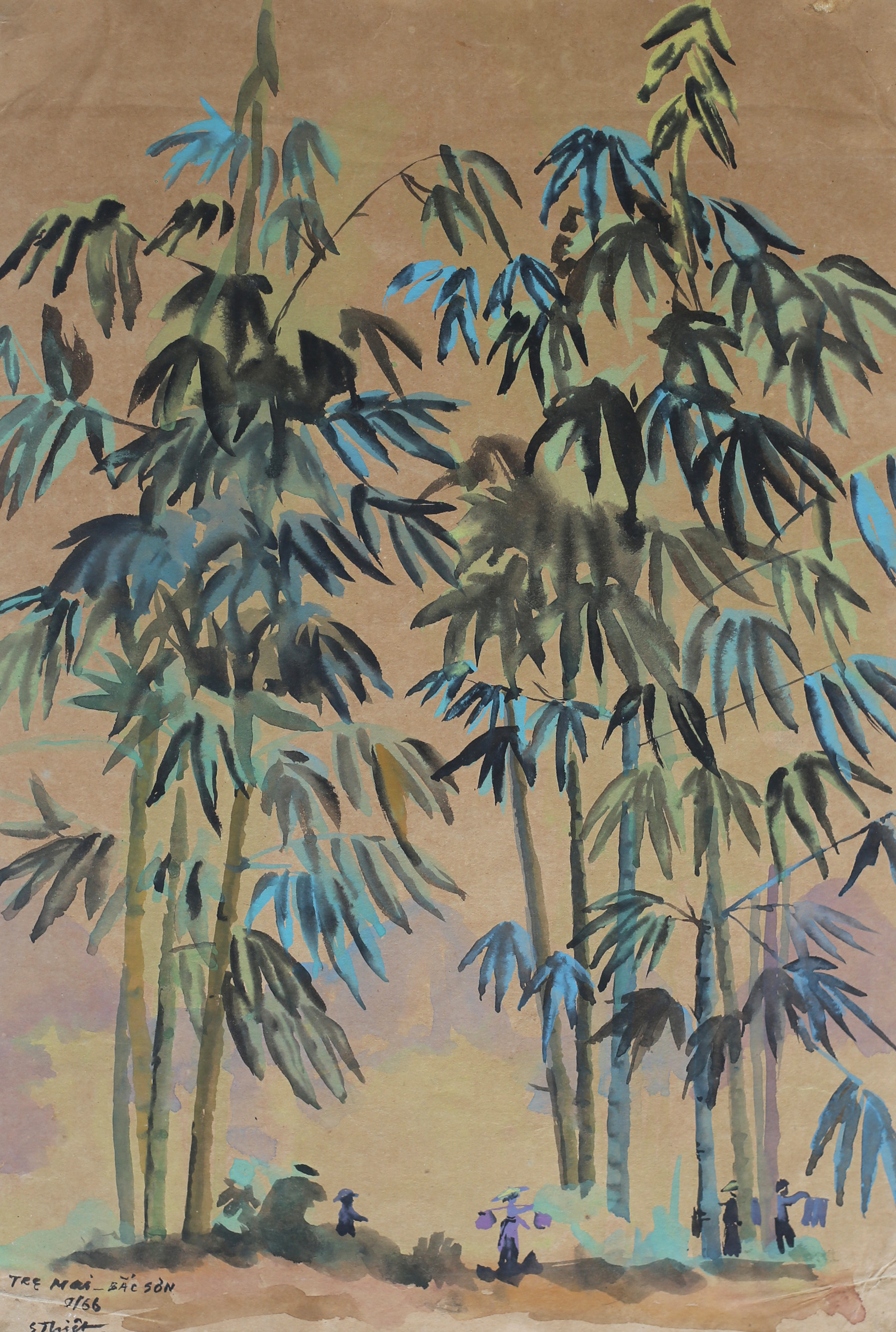 Bamboo Landscape - Bac Son - Nguyễn Sĩ Thiết 
